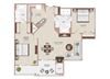 TWO BEDROOM TWO BATH WITH FIREPLACE